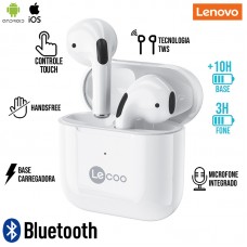 Fone Bluetooth EW310 Lenovo Lecoo - Branco 